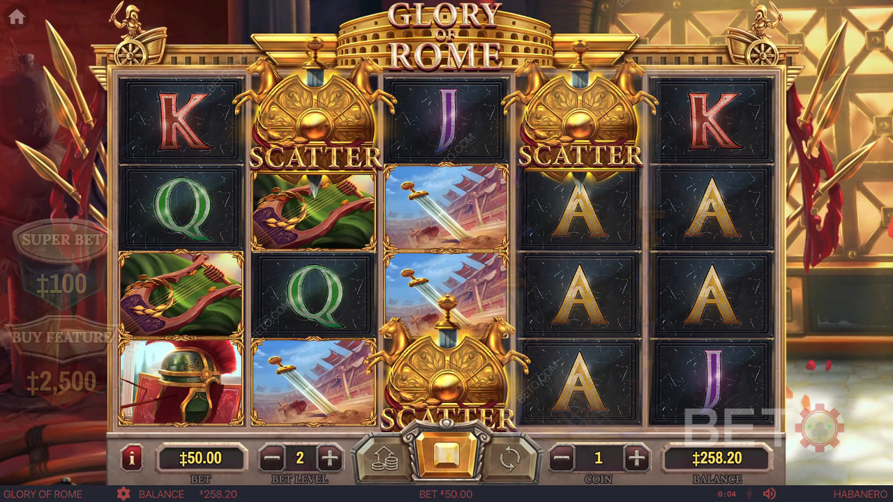 Recenzja Glory of Rome od BETO Slots