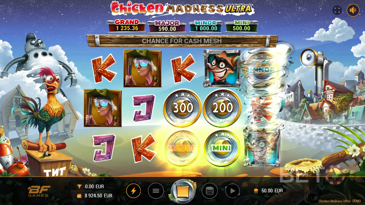 Recenzja Chicken Madness Ultra od BETO Slots