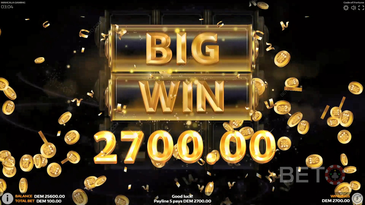 Wygraj 999x swój zakład na slocie Code of Fortune!