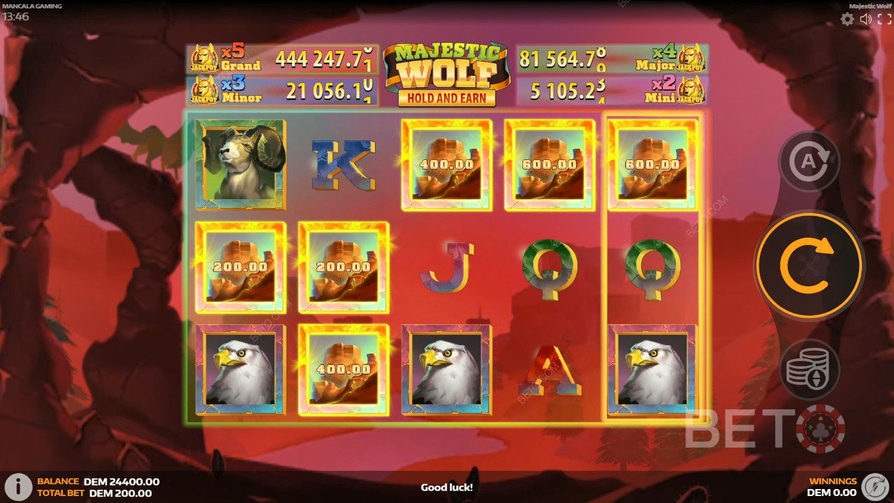 Recenzja Majestic Wolf od BETO Slots