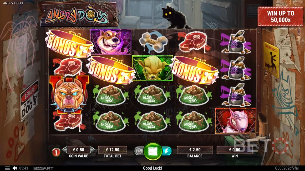 Recenzja Angry Dogs od BETO Slots