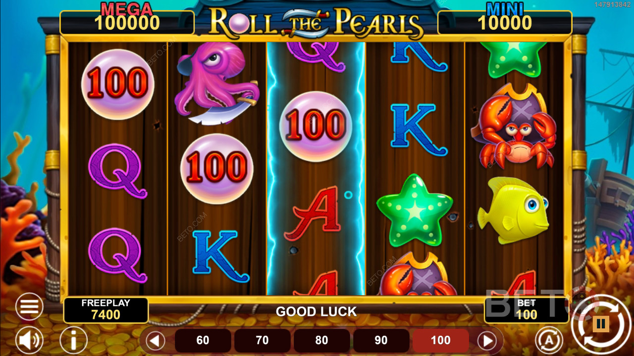 Recenzja Roll The Pearls Hold & Win od BETO Slots