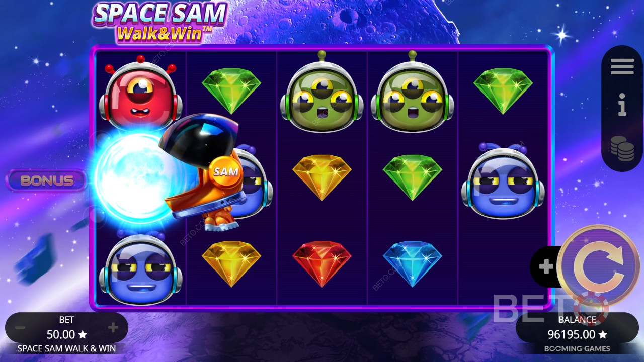 Space Sam Walk and Win Graj Za Darmo