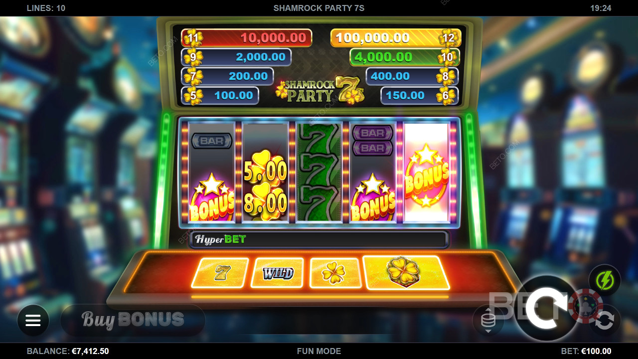 Recenzja Shamrock Party 7s od BETO Slots