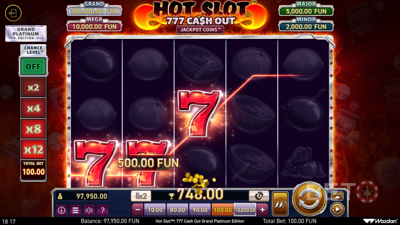Gorący slot: 777 Cash Out Grand Platinum Edition Review od BETO Slots