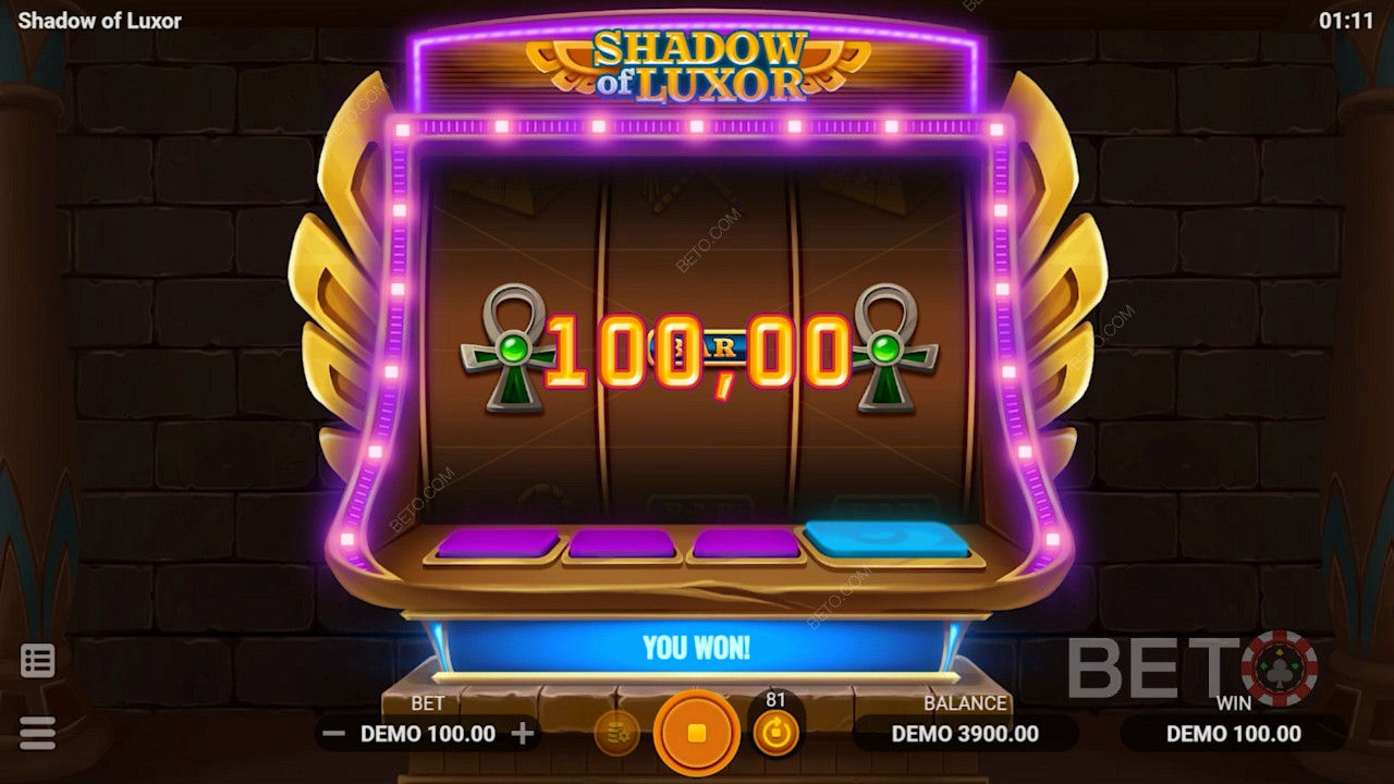 Zagraj w Shadow of Luxor grę o starożytnych bogactwach może dać Ci kilka soczystych wypłat.