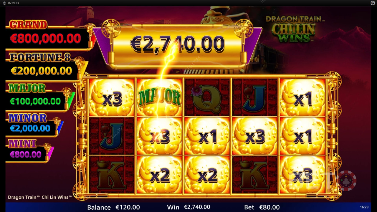 Wygraj 10 000x swój zakład na slocie Dragon Train Chi Lin Wins!