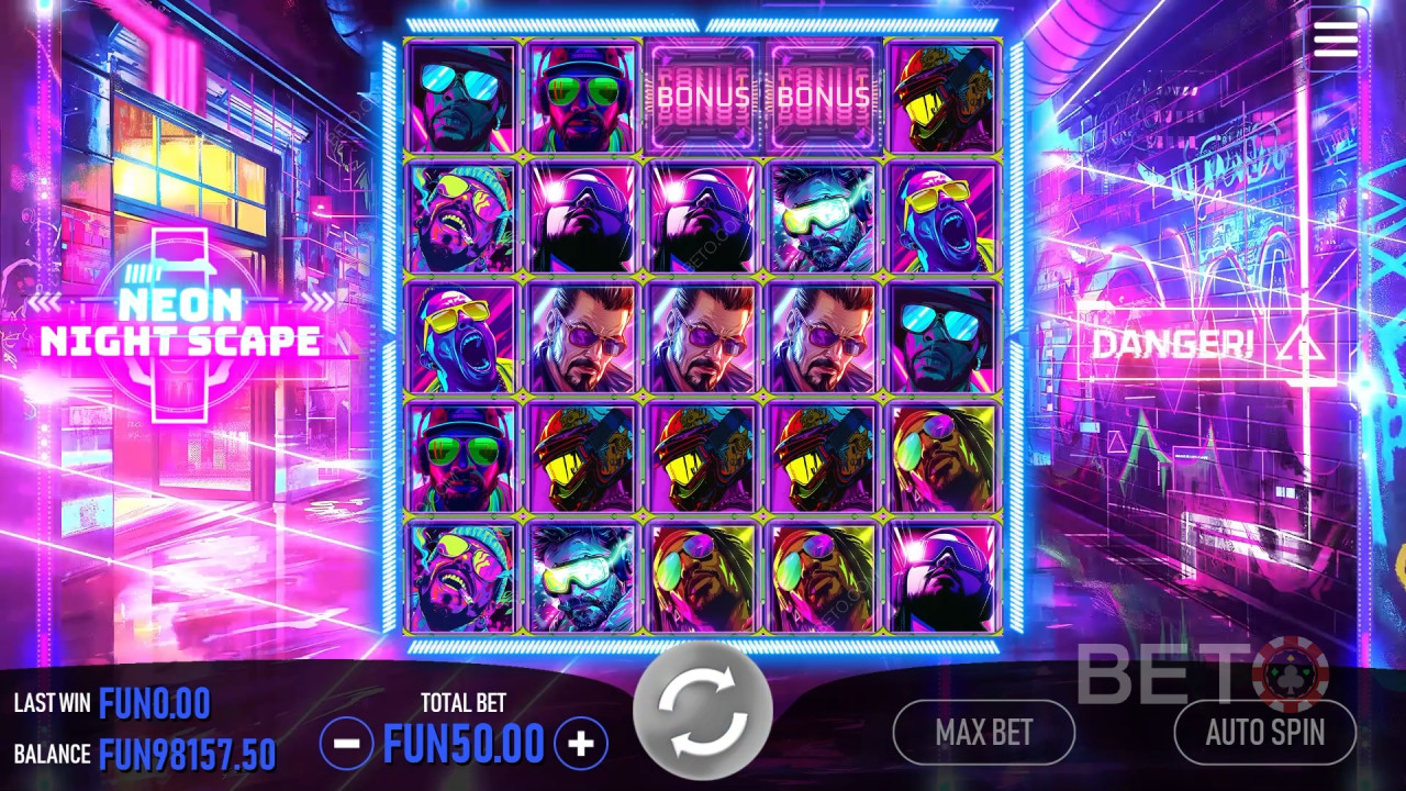 Neon Night Scape Graj Za Darmo
