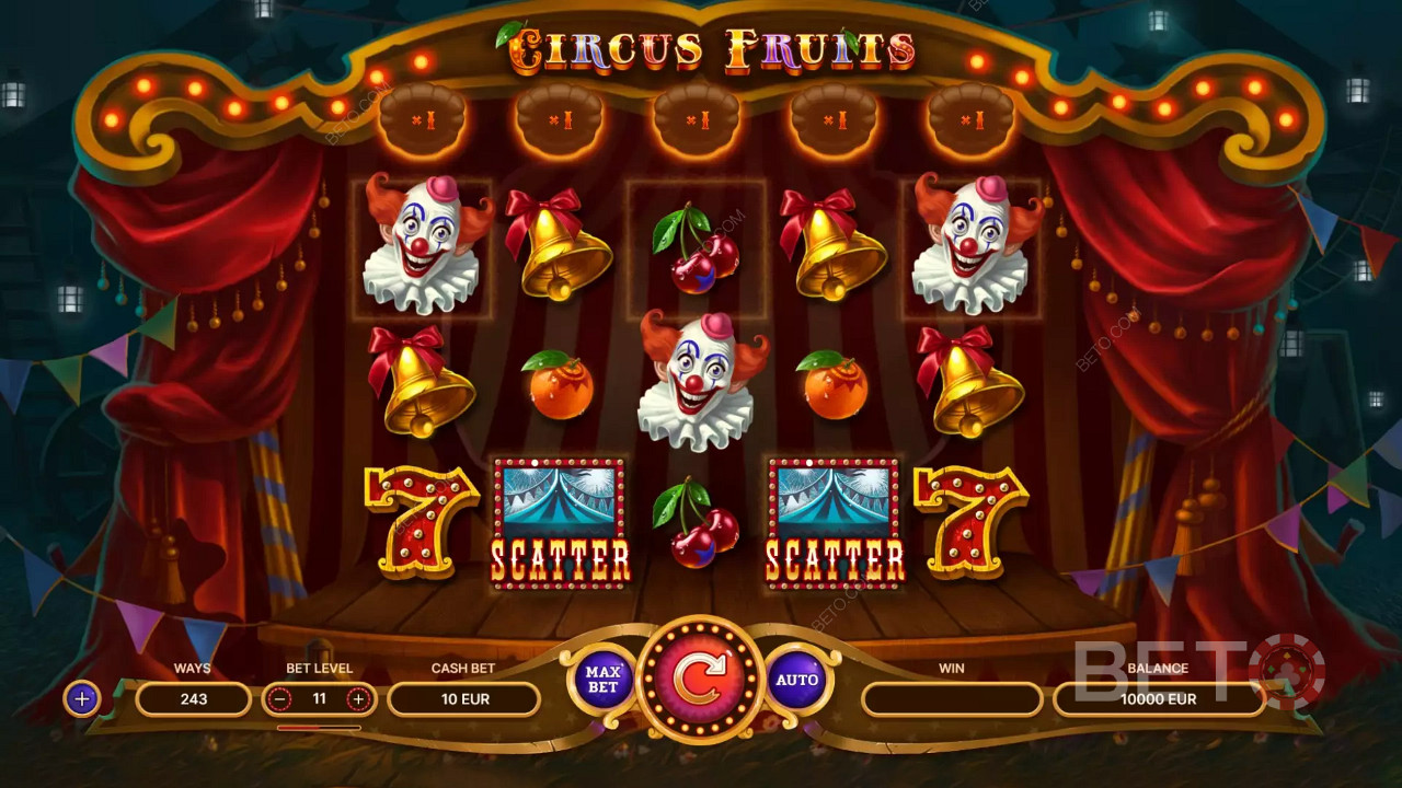 Innowacyjny slot Circus Fruits autorstwa TrueLab