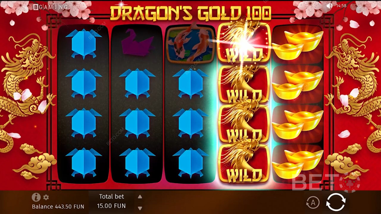 Błyskotliwe symbole Wild w Dragon