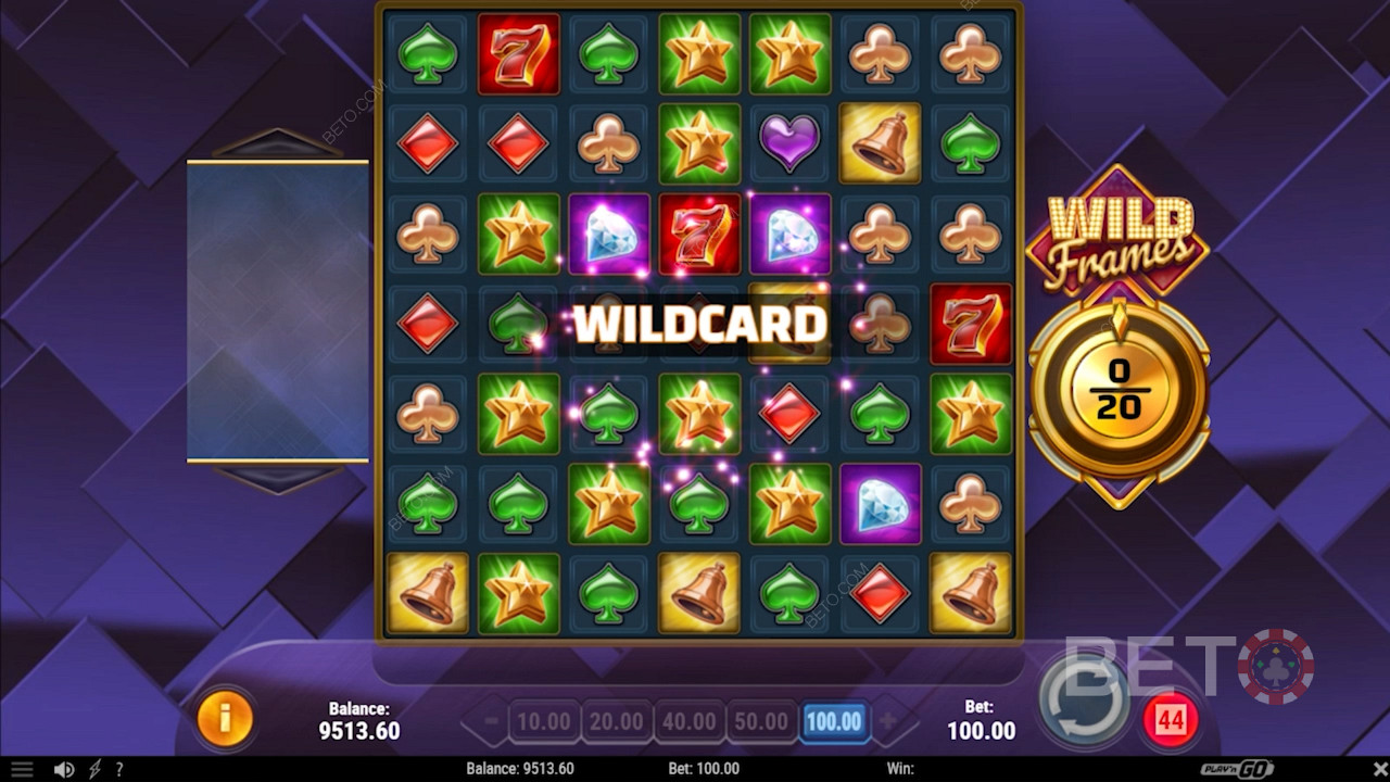 Bonus Wildcard w slocie online Wild Frames