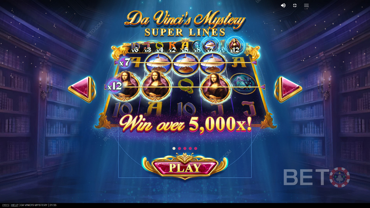 Gracze mogą wygrać ekscytujące nagrody pieniężne o wartości ponad 5,000x stawka.