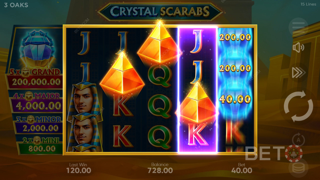 Recenzja Crystal Scarabs od BETO Slots