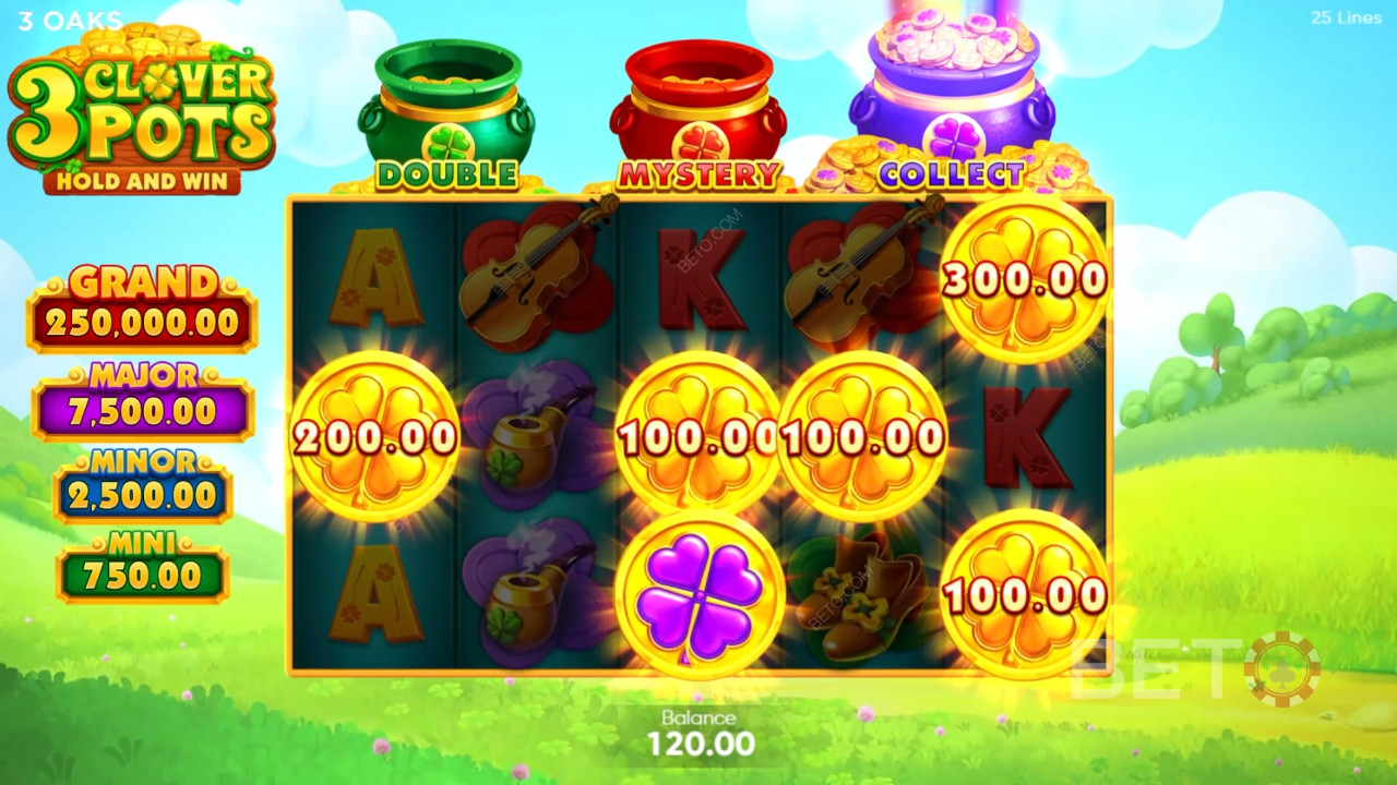 Recenzja 3 Clover Pots od BETO Slots