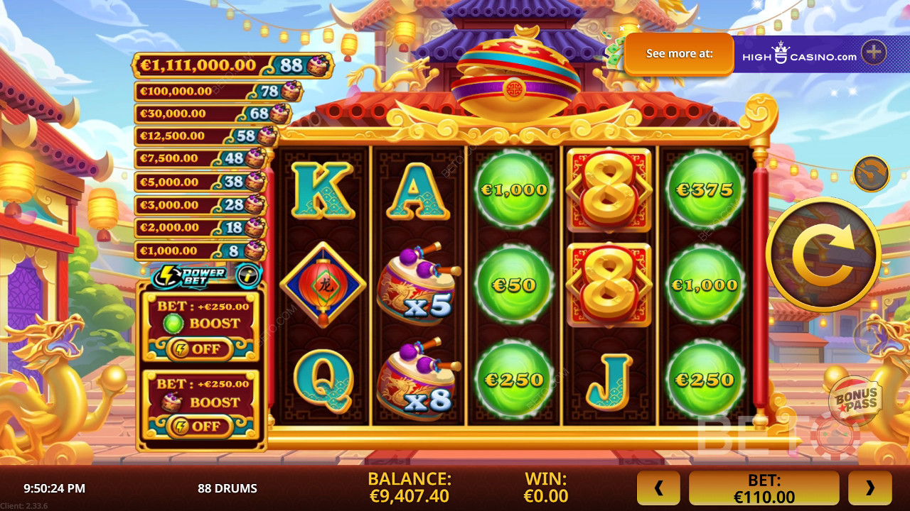 88 Drums Review by BETO Slots
