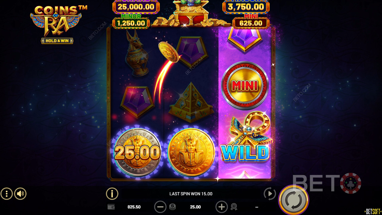 Recenzja Coins of Ra od BETO Slots