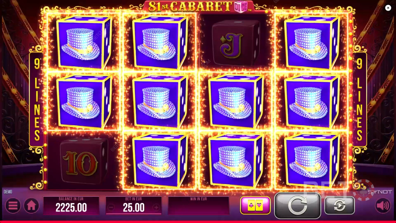 81. recenzja Cabaret Dice od BETO Slots