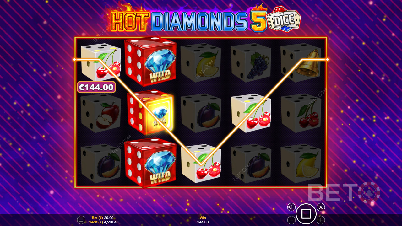 Recenzja Hot Diamonds 5 Dice od BETO Slots