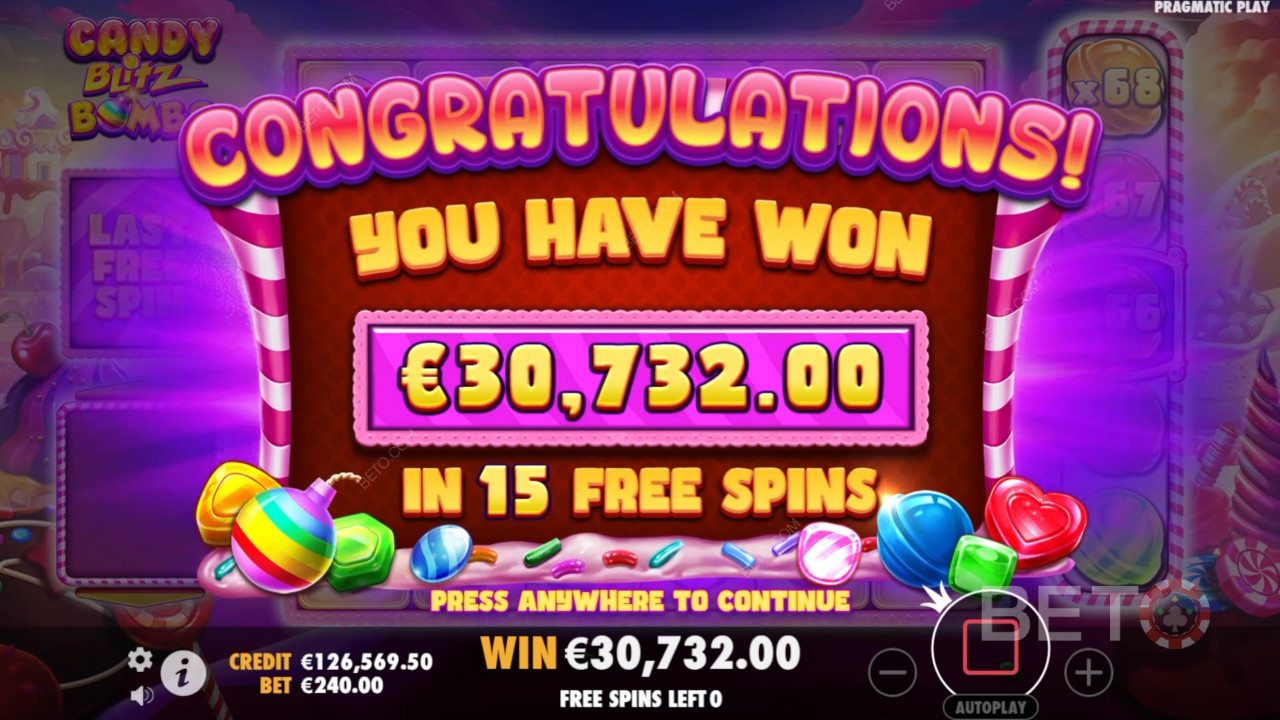 Funkcje bonusowe wyjaśnione w Candy Blitz Bombs przez Pragmatic Play