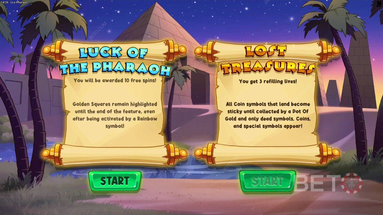 Wygraj 15 000x swój zakład na slocie wideo Le Pharaoh!