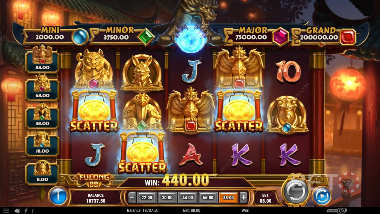 Recenzja Fulong 88 od BETO Slots
