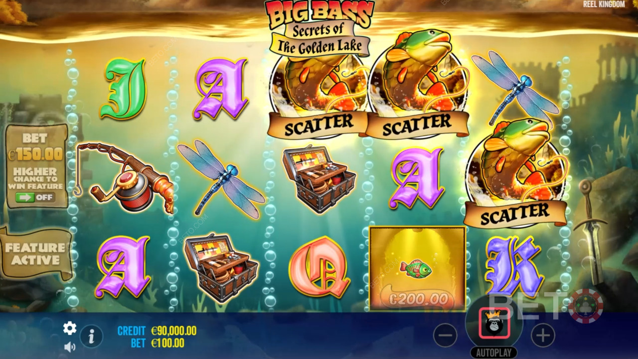Recenzja Big Bass Secrets of the Golden Lake od BETO Slots