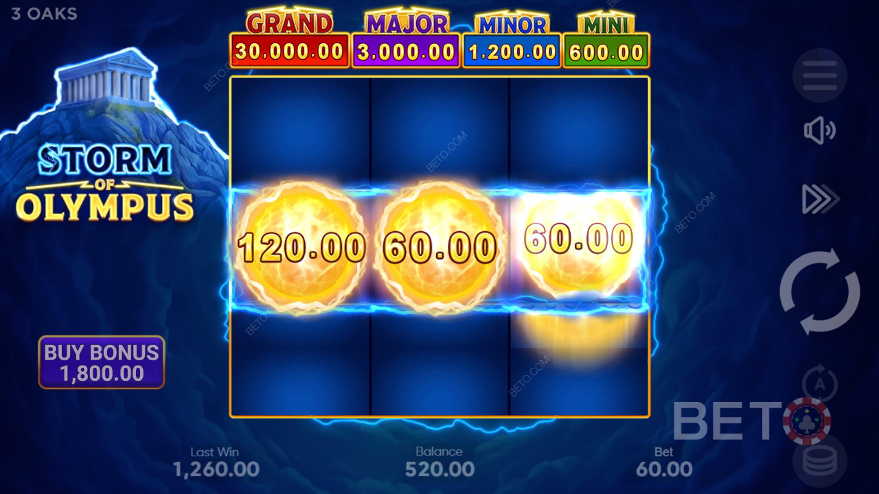 Recenzja Storm of Olympus od BETO Slots