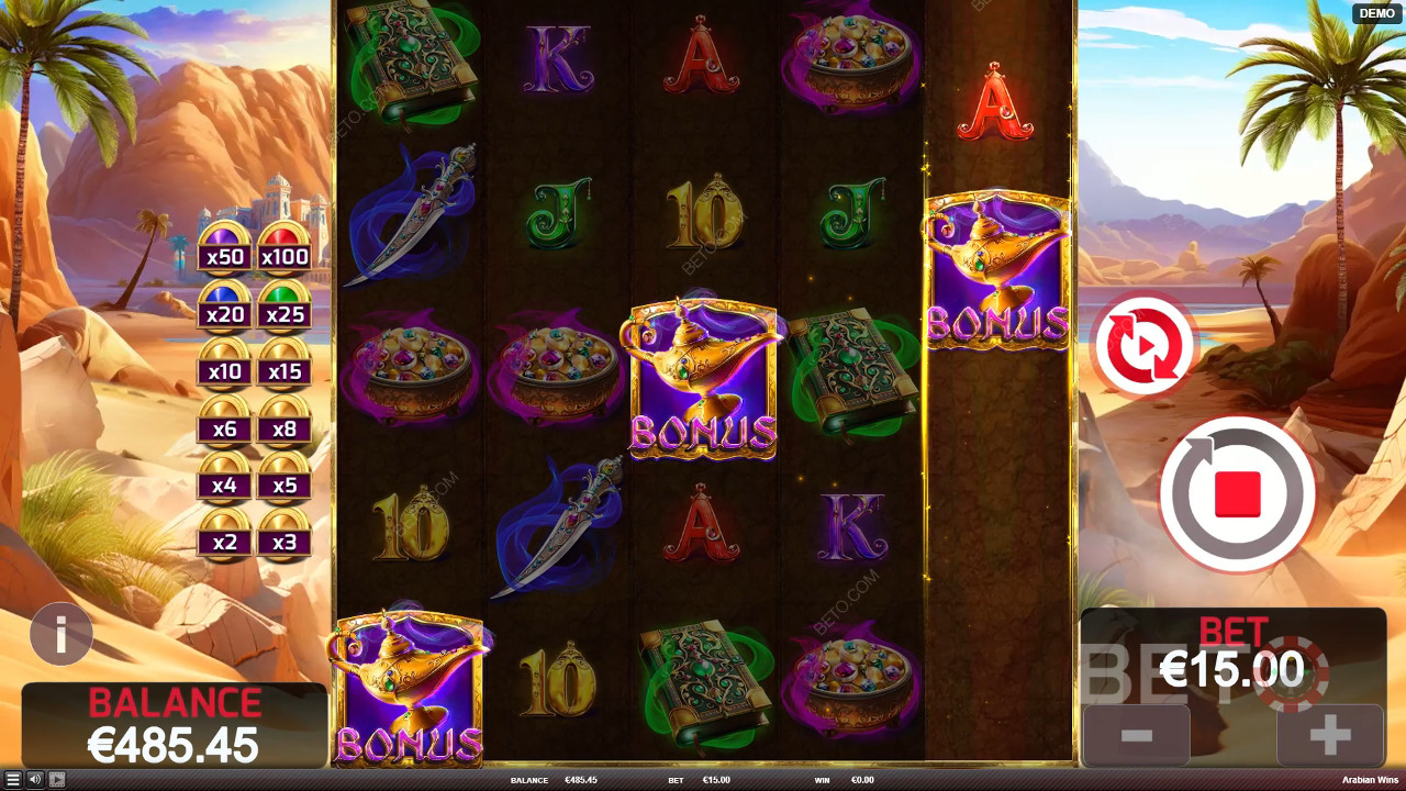 Recenzja Arabian Wins od BETO Slots