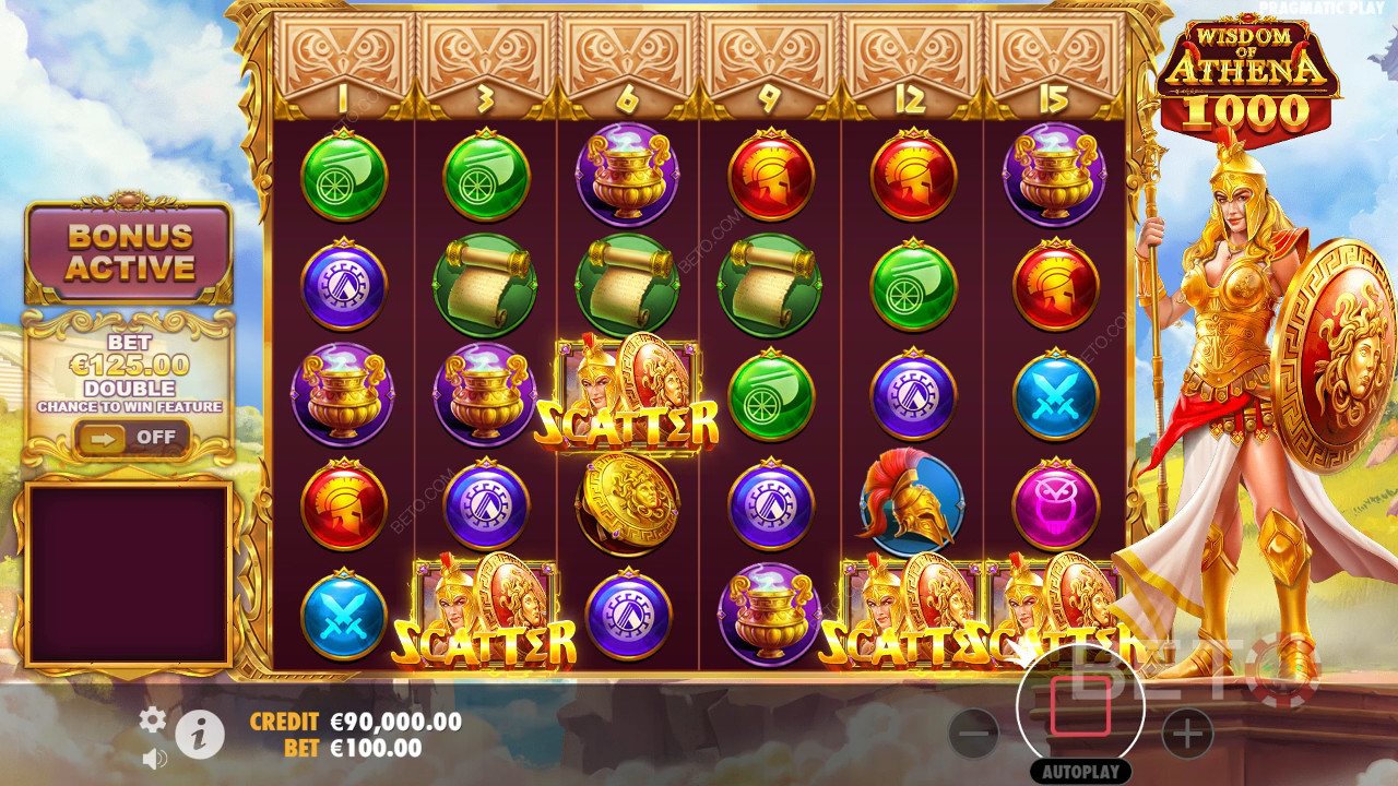 Recenzja Wisdom of Athena 1000 od BETO Slots