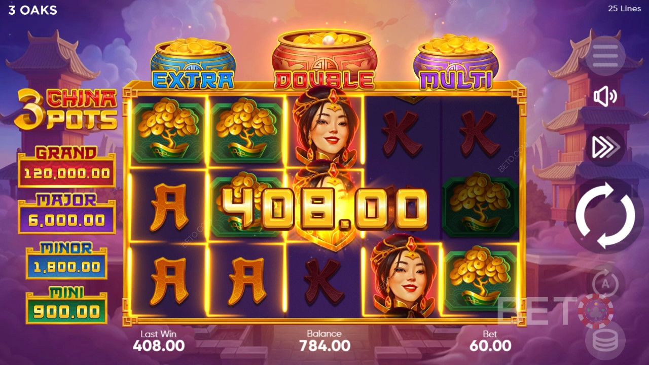 Recenzja 3 China Pots od BETO Slots
