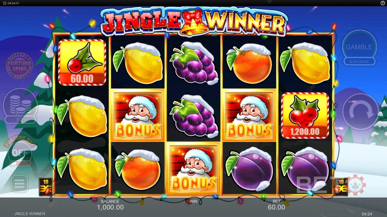 Recenzja Jingle Winner od BETO Slots