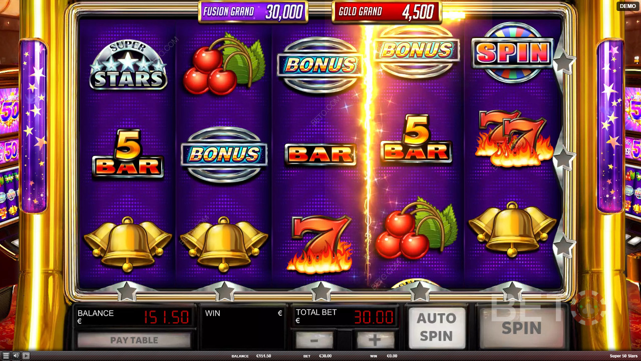 Recenzja Super 50 Stars od BETO Slots