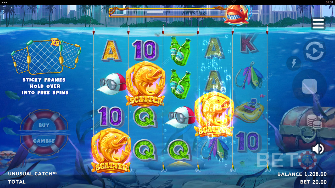Recenzja gry Unusual Catch od BETO Slots