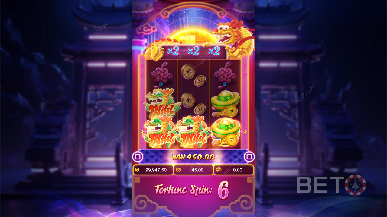 Wygraj 2 500x swój zakład na slocie Fortune Dragon!
