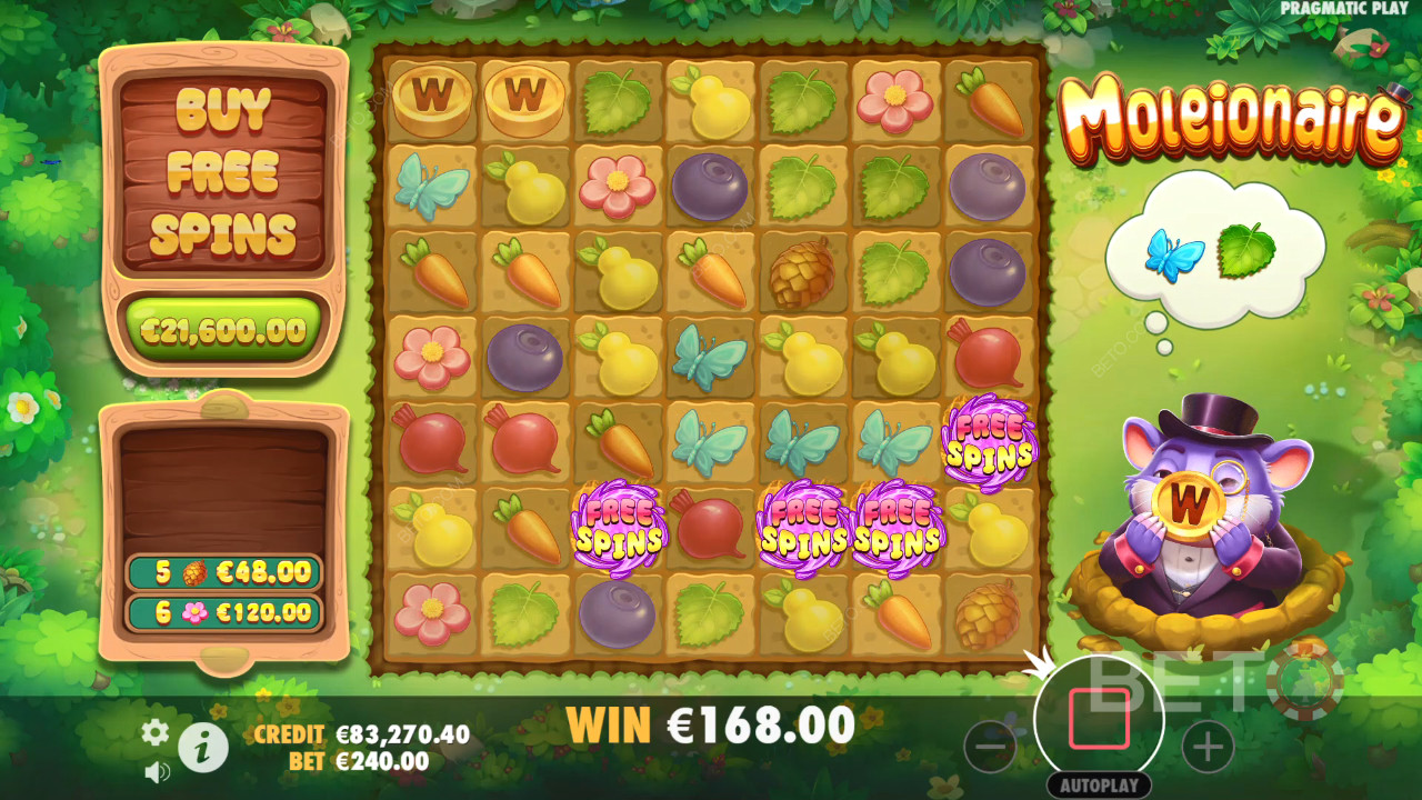 Recenzja Moleionaire od BETO Slots
