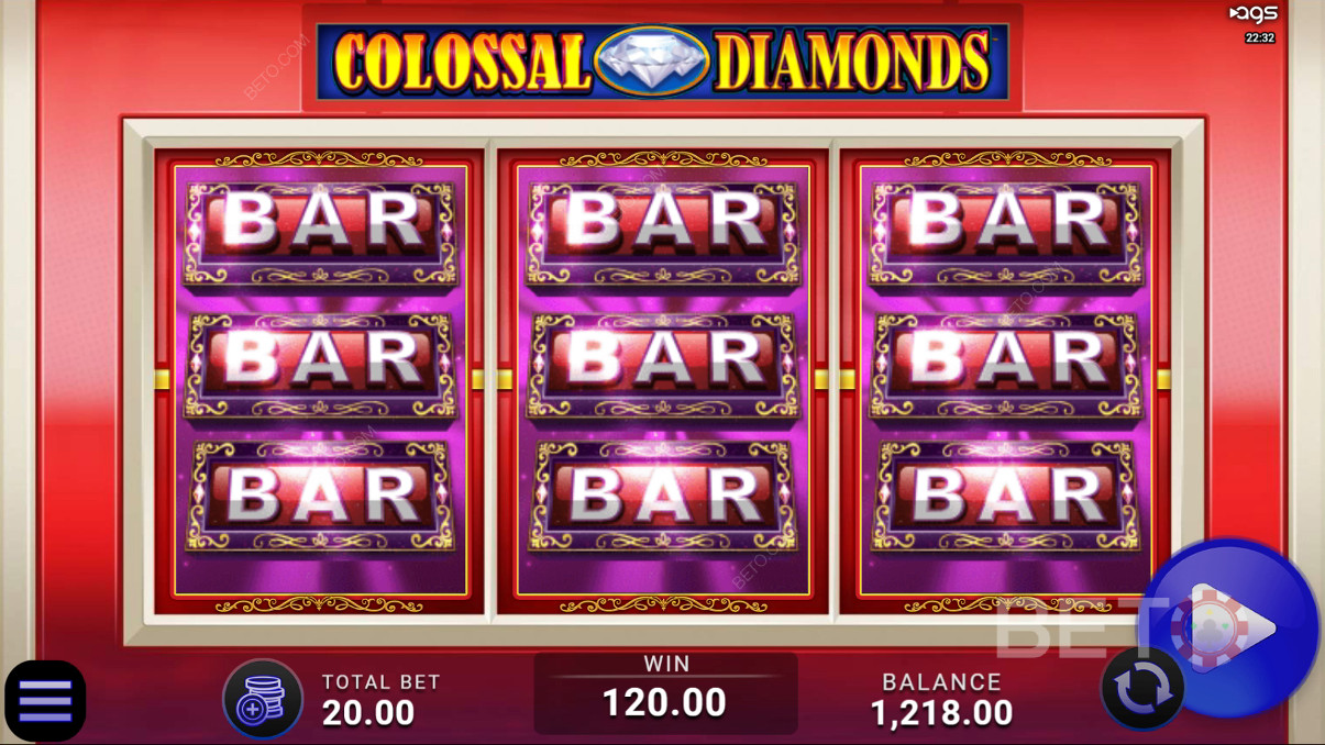 Recenzja Colossal Diamonds od BETO Slots