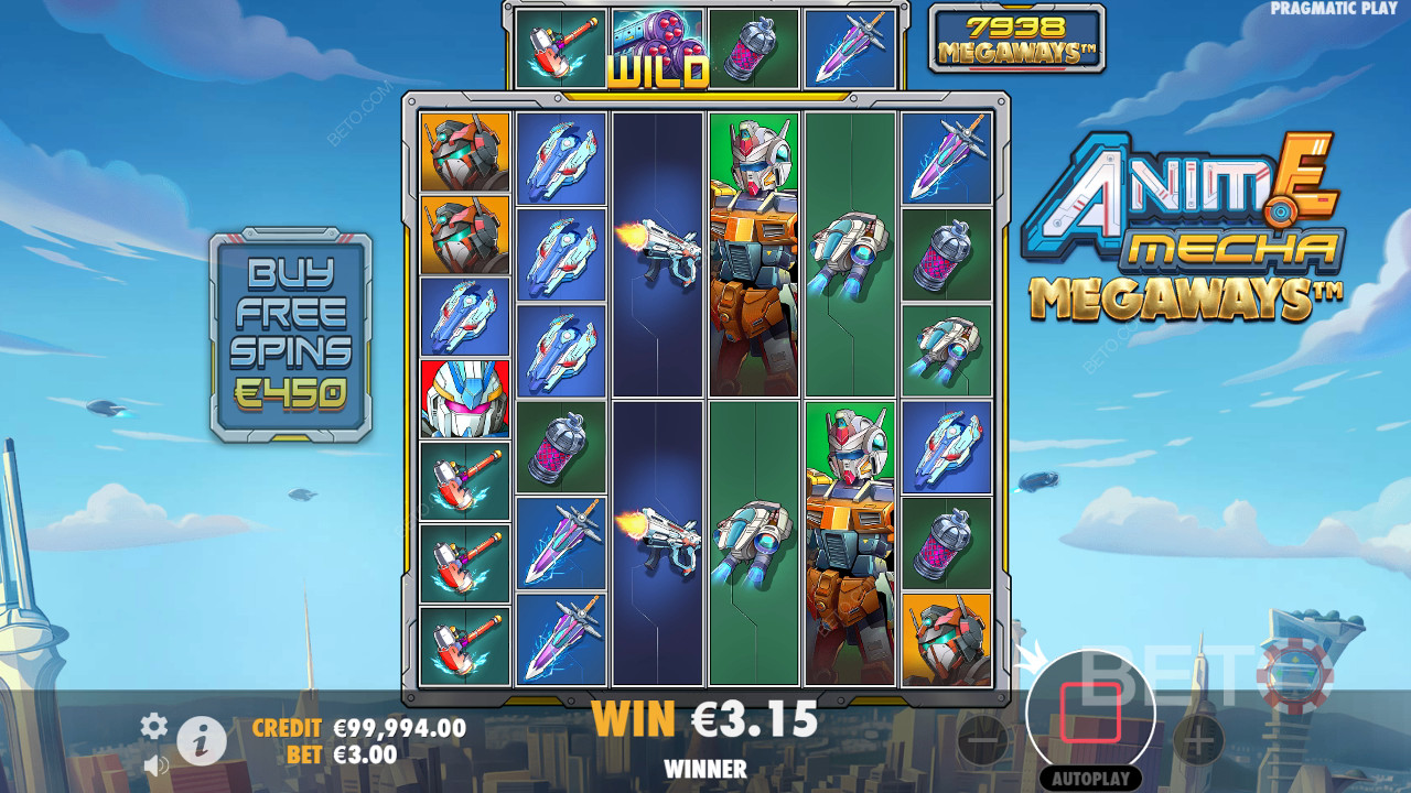 Funkcje bonusowe wyjaśnione w Anime Mecha Megaways przez Pragmatic Play