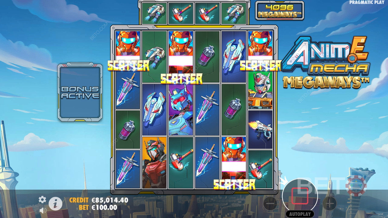 Recenzja Anime Mecha Megaways od BETO Slots