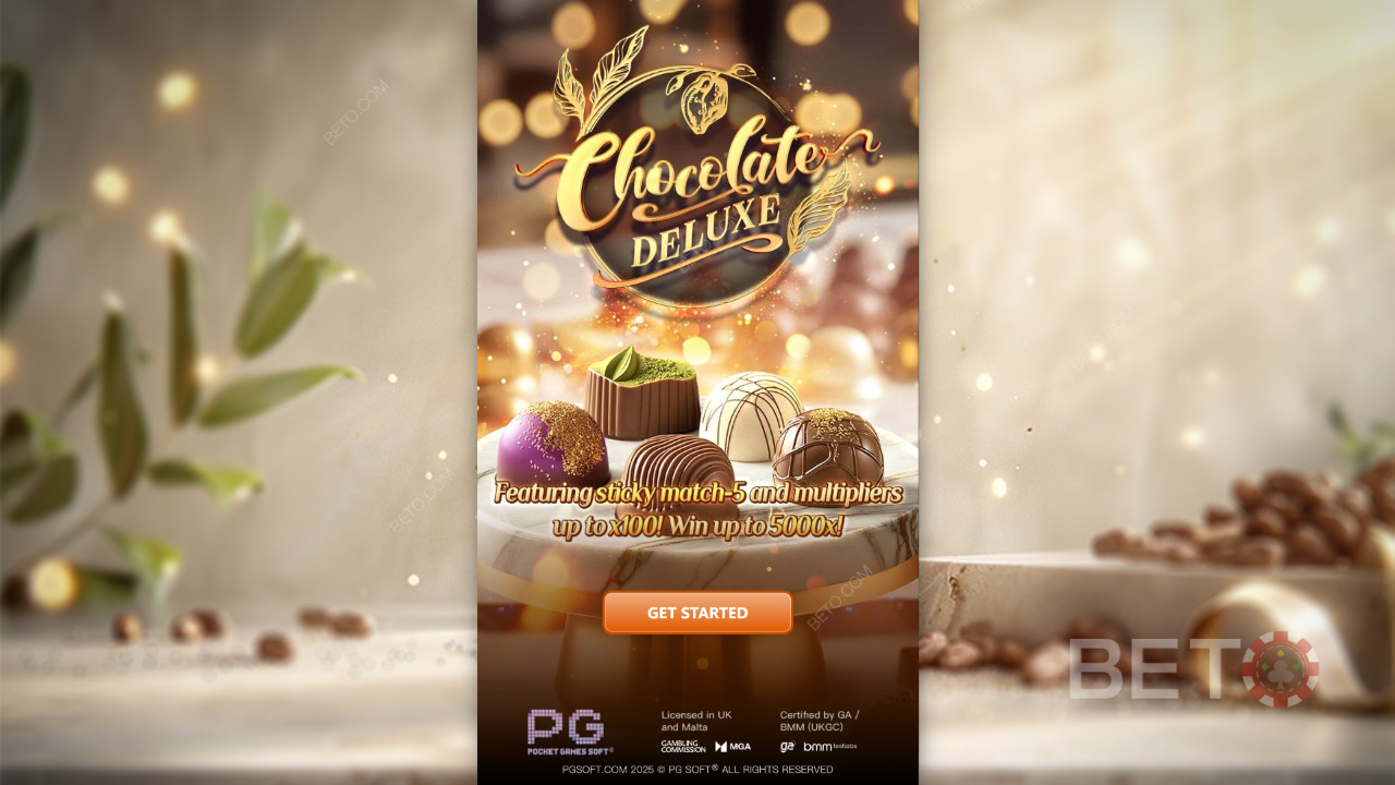 Wygraj 5 000x swój zakład w automacie wideo Chocolate Deluxe!