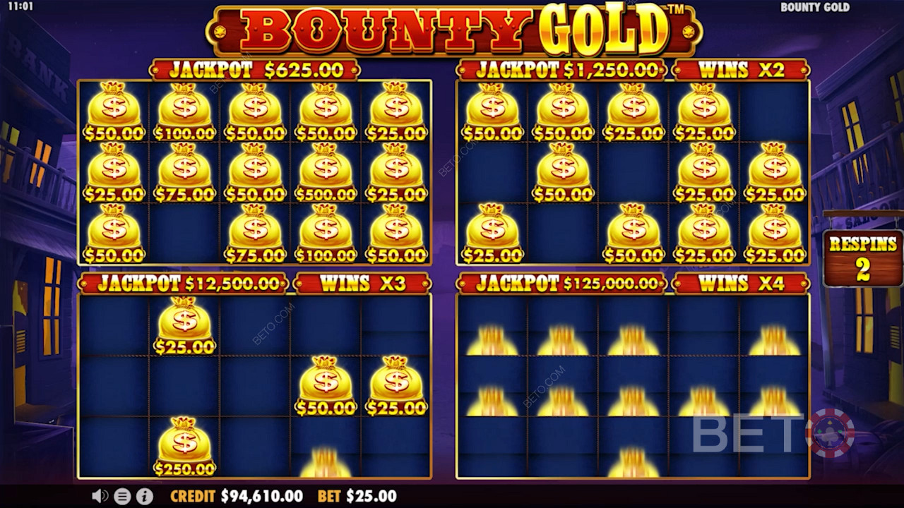 Specjalny bonus Money Re-Spin w Bounty Gold