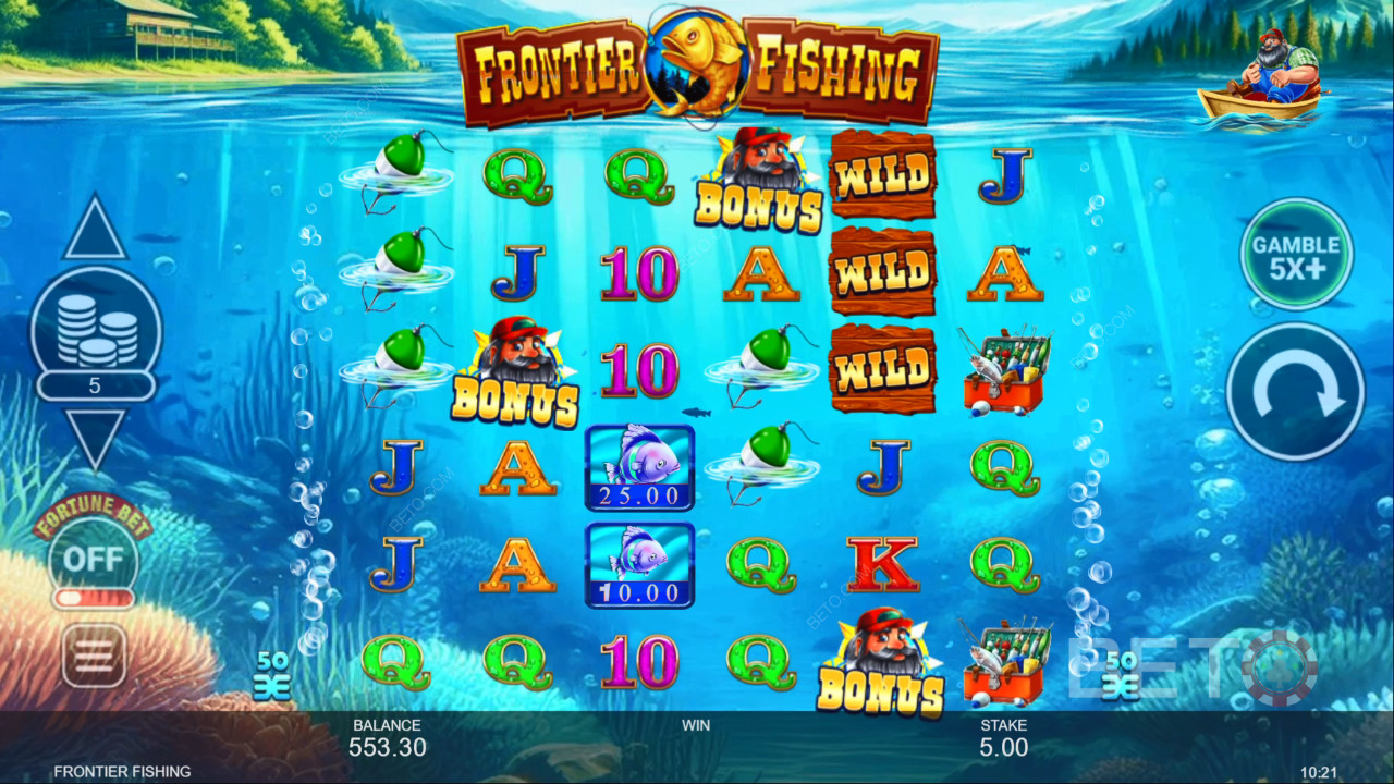 Recenzja Frontier Fishing od BETO Slots