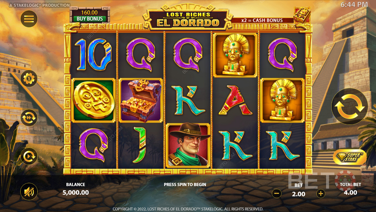 Złoto jest kluczowym elementem używanym w Lost Riches of El Dorado