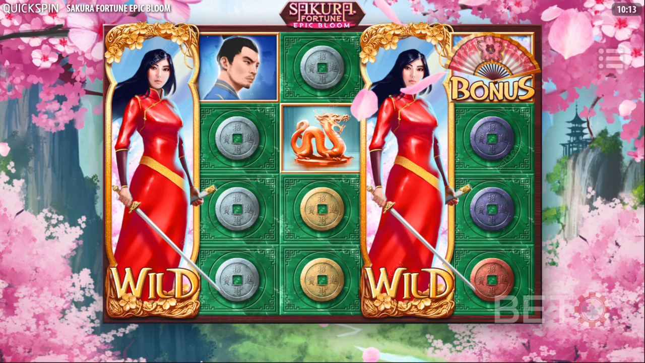 Sakura Fortune Recenzja Epic Bloom od BETO Slots