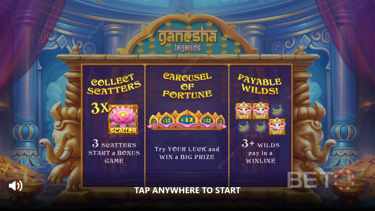 Funkcje bonusowe wyjaśnione w Ganesha Legends przez Gamebeat