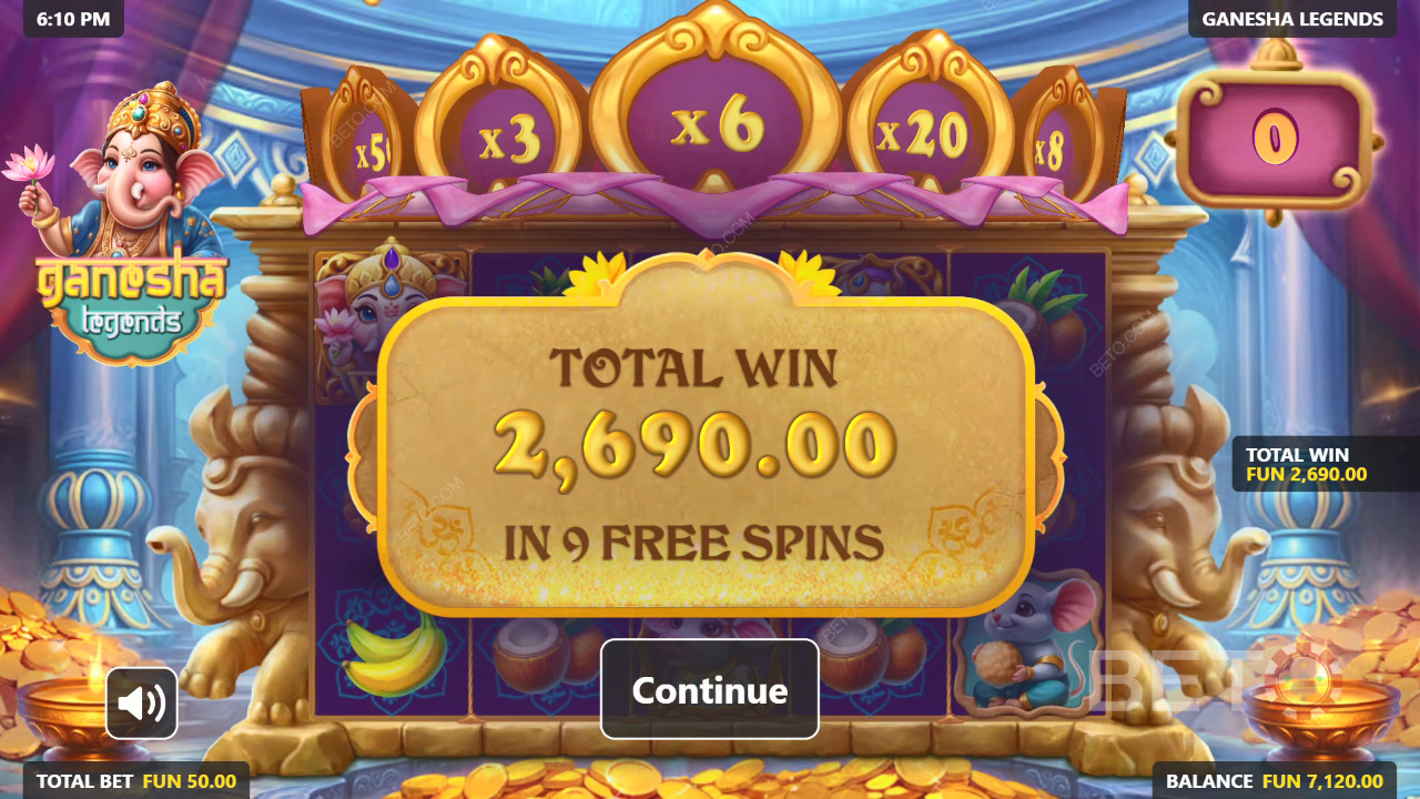 Wygraj 5 000x swój zakład na slocie Ganesha Legends!