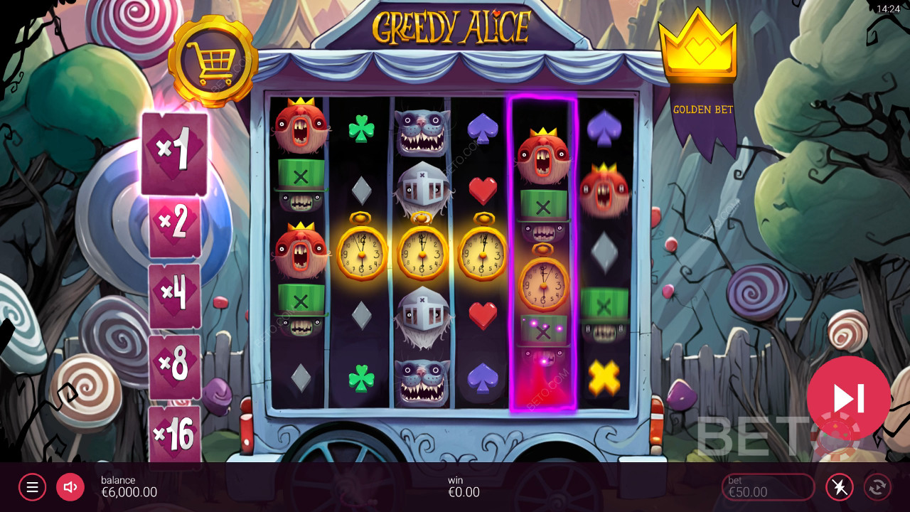 Wygraj 20 000x swój zakład na automacie wideo Greedy Alice!