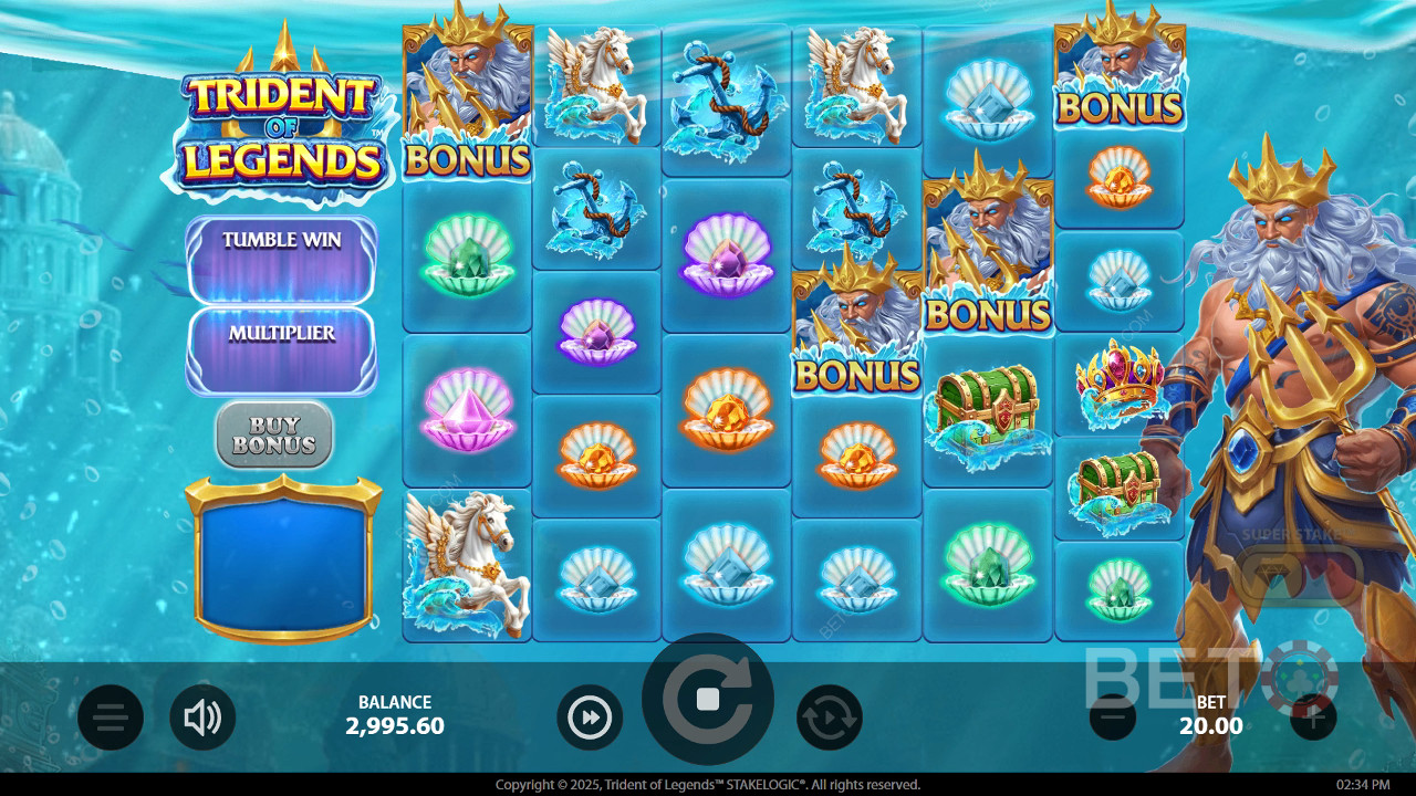 Recenzja Trident of Legends od BETO Slots