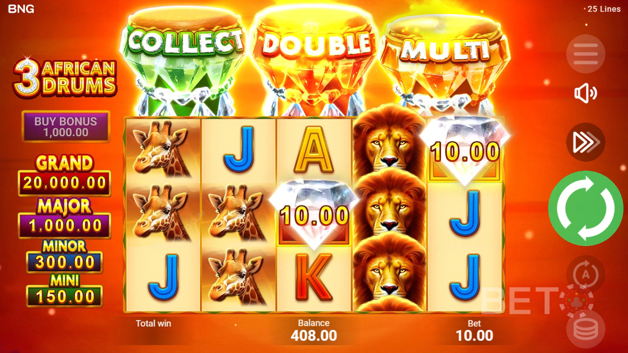 3 Recenzja African Drums od BETO Slots