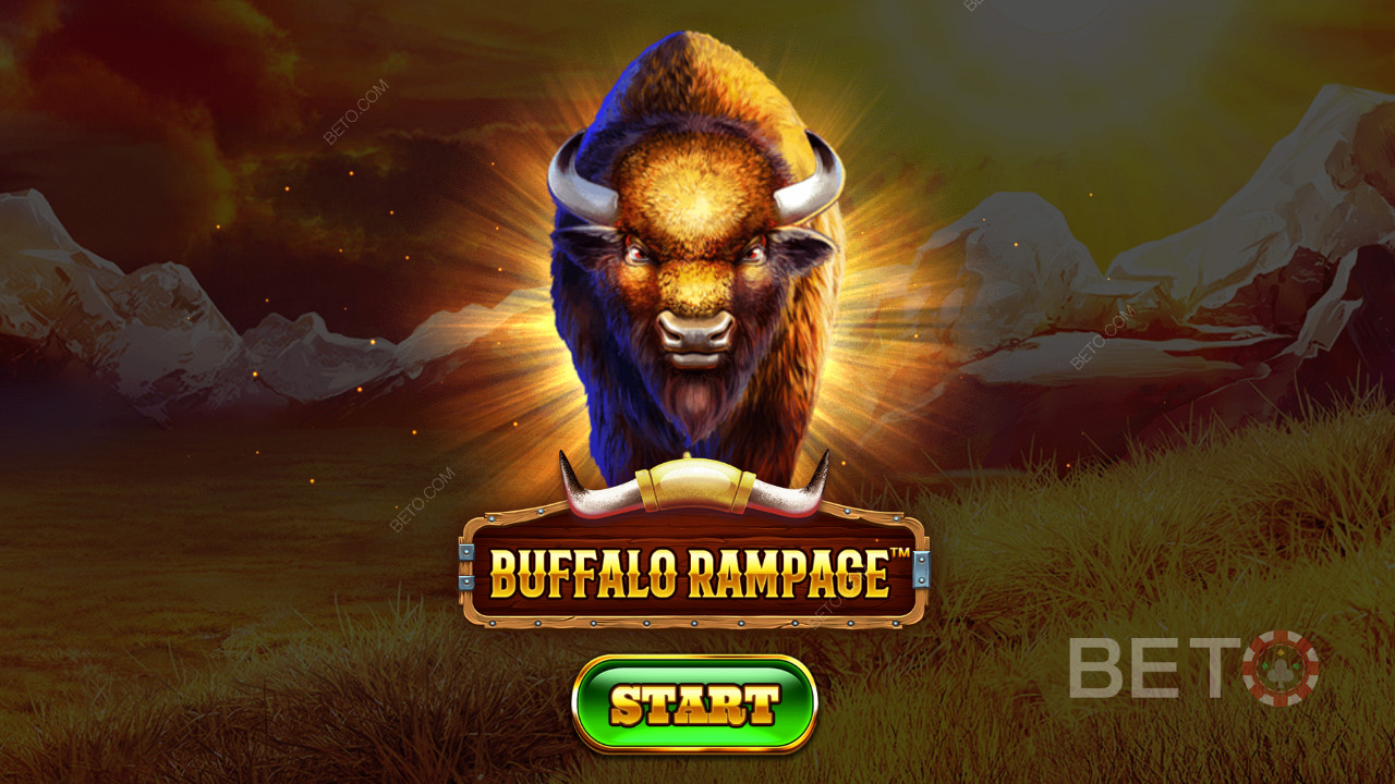Przemierzaj rozległe pustkowia wśród eleganckich bestii w slocie Buffalo Rampage