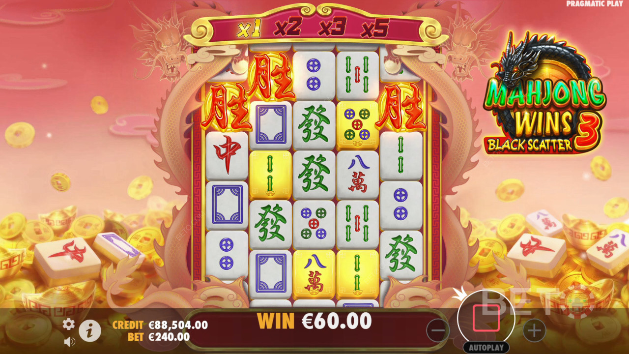 Recenzja Mahjong Wins 3 - Black Scatter od BETO Slots